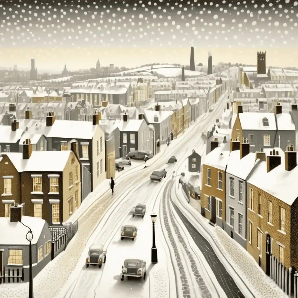 Halstead Road in Snow – Eric Ravilious